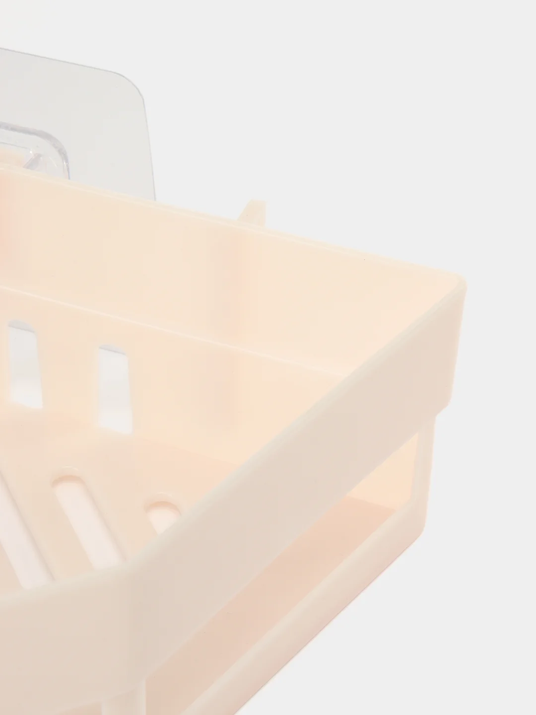 Розовый полка для ванной комнаты угловая Birdhouse, без сверления, на липучках