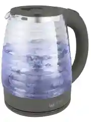 Серый чайник электрический HOME ELEMENT HE-KT2307стеклянный с подсветкой/ электрочайник 2л