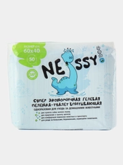 Пеленки для животных Nessy 50шт, гелевая пеленка туалет впитывающая