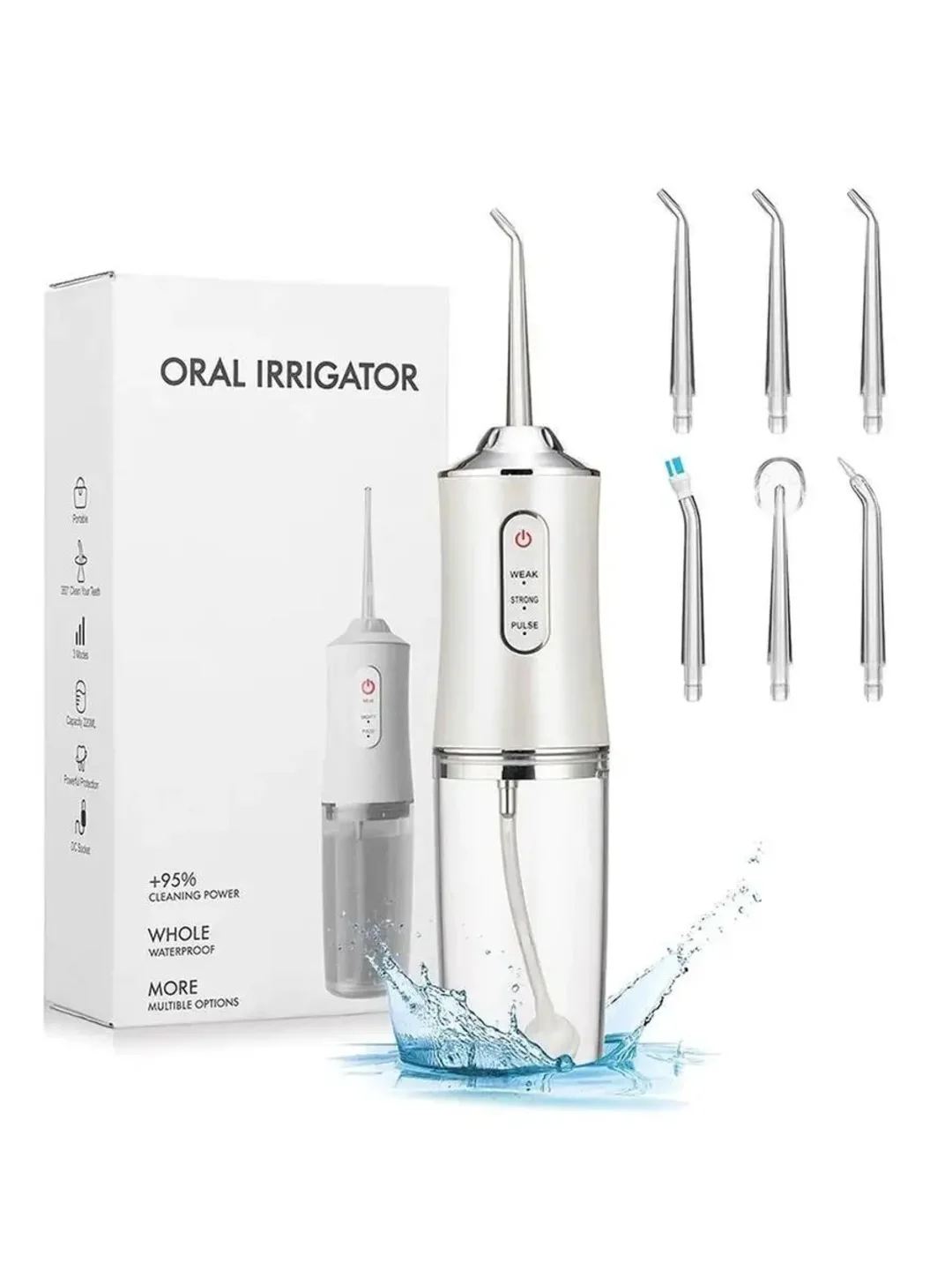 Белый портативный ирригатор Oral Irrigator