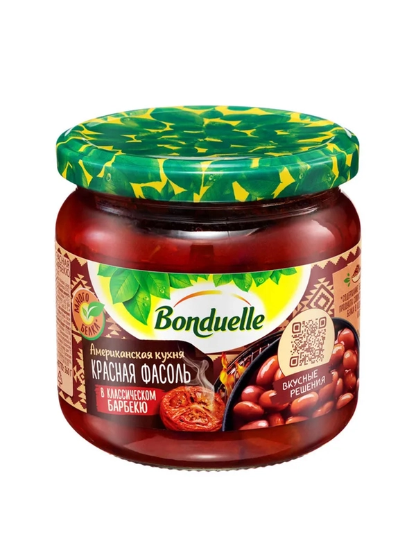 Фасоль красная BONDUELLE, в классическом барбекю, 360 г