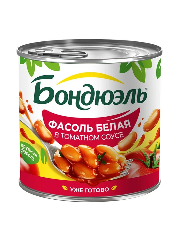 Фасоль белая в томатном соусе BONDUELLE , 425 мл