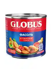 Фасоль белая GLOBUS, в томатном соусе, 425 мл