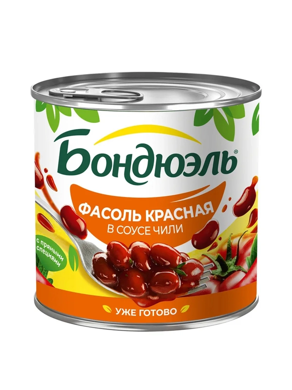 Фасоль красная в соусе чили BONDUELLE, 425 мл