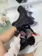 Черный ботинки женские,полусапоги женские зимние, меховые, ,36-41
