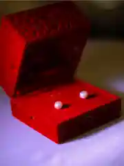 Серьги жемчуг натуральный, гвоздики
