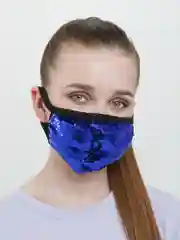 Красивая защитная маска для лица ,многоразовая, гламурная с пайетками