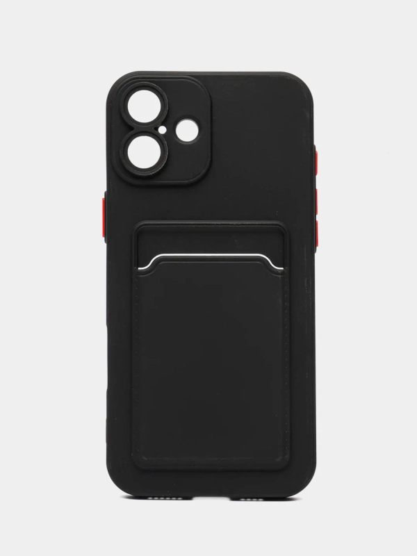 Чехол для iPhone 16 / 16 Pro / 16 Pro Max, айфон 16 / 16 про/ 16 про макс, с карманом