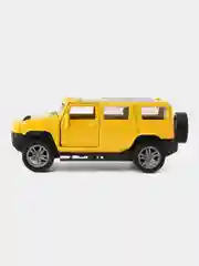 Машина металлическая Крузер, 1:48, инерция, открываются двери, цвет жёлтый