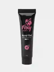 Розовый акрил-гель (Acryl gel) полигель FOXY EXPERT для наращивания ногтей, цветной