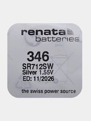 Батарейка Renata 346 (SR712SW, V346), 1.55V, 10 mAh, Япония, 1 штука