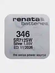 Батарейка Renata 346 (SR712SW, V346), 1.55V, 10 mAh, Япония, 1 штука
