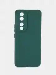 Тёмно-зелёный чехол для Honor 90 5G (Хонор 90 5 джи), противоударный, c защитой камеры