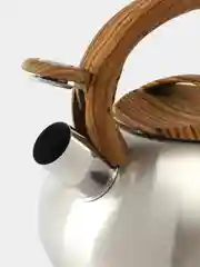 Коричневый чайник WEBBER BE-0593 и BE-0587 из нержавеющей стали со свестком объем 3л