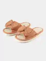 Коралловый тапочки домашние открытые