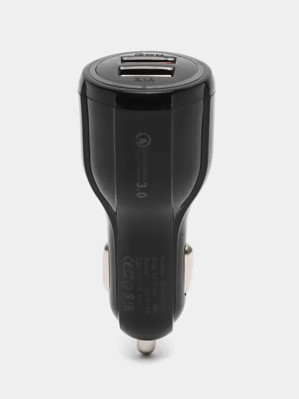 Белый автомобильное зарядное устройство 2USB 5В/2А