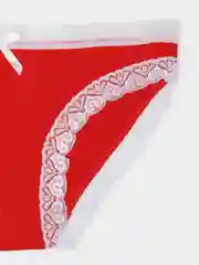 Красный трусы хлопковые женские
