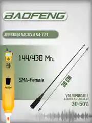 Антенна для рации Baofeng UV-5R Nagoya NA-771 Female 38 см, 144/430 МГц