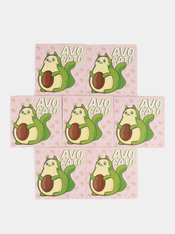 Оптом. Блокнот 10х10, 16 листов (по 1,4,7,10,15,20,30,40шт) "Avocato"
