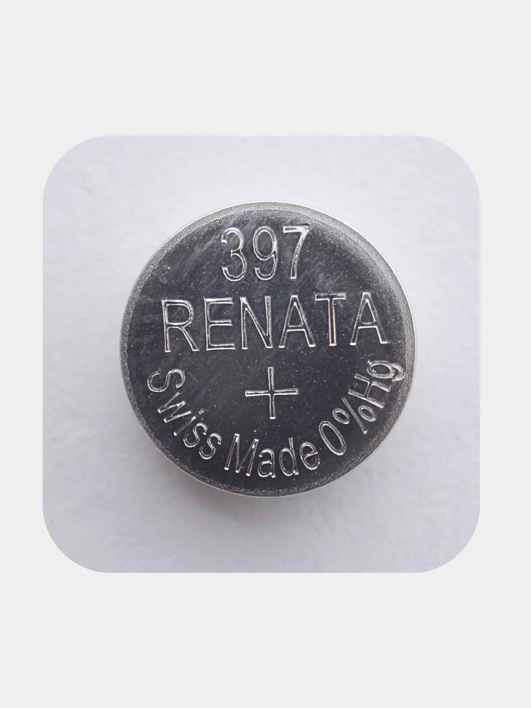 Батарейка Renata 397 (SR726SW, V397), 1.55V, 32 mAh, Швейцария, 1 штука