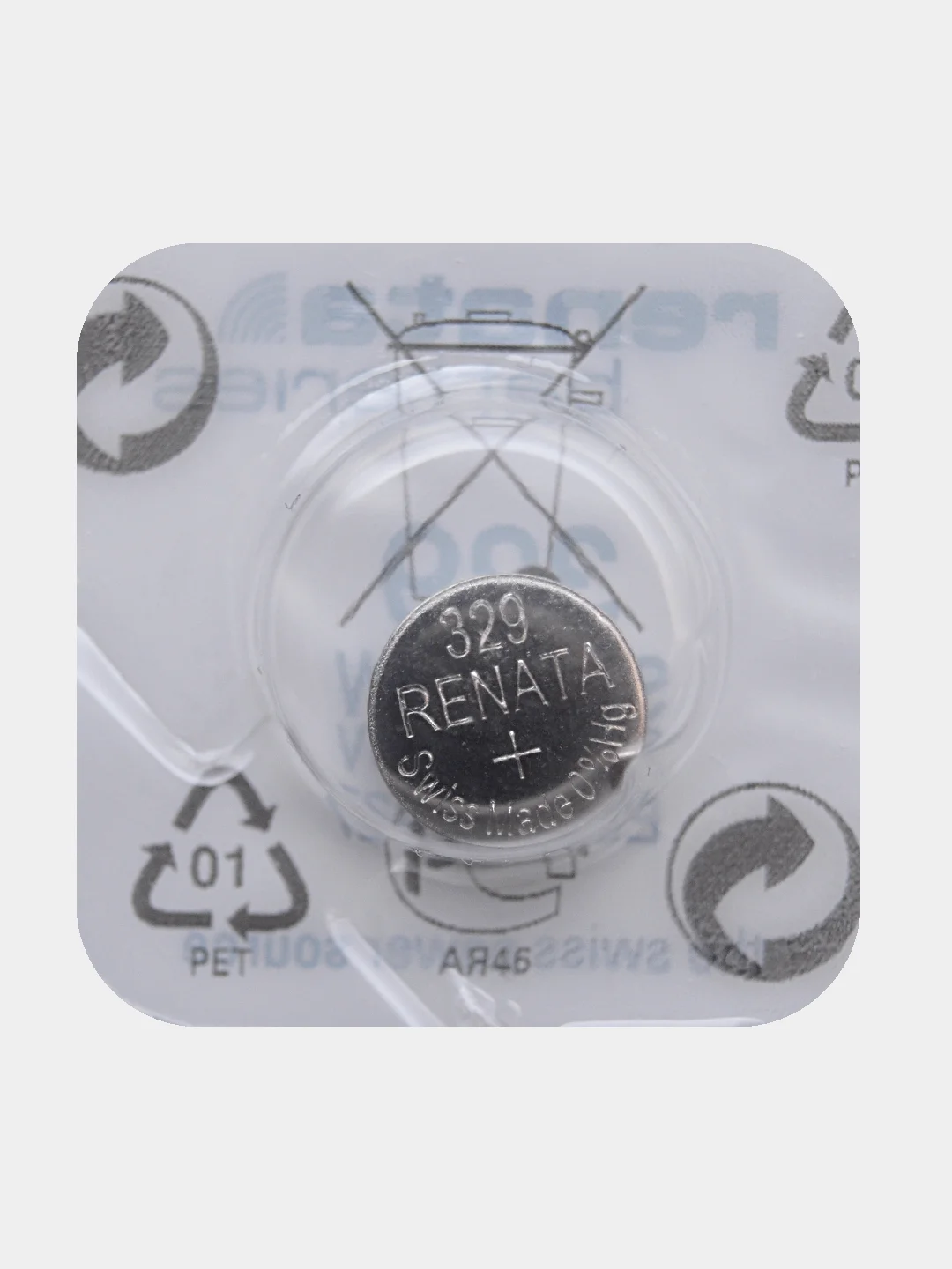 Батарейка Renata 329 (SR731SW, V329), 1.55V, 37 mAh, Швейцария, 1 штука