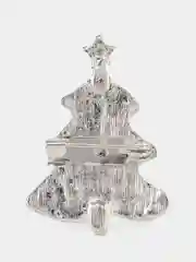 Лесной зеленый брошь "Ёлочка" новогодняя / значок новогодний "Ёлочка" со стразами
