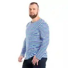 Синий футболка мужская N.O.A. с длинным рукавом утепленная
