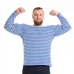 Синий футболка мужская N.O.A. с длинным рукавом утепленная