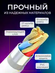 Кабель Lightning для iPhone, 1 м