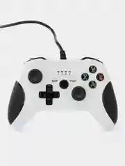 Белый геймпад для XBOX ONE, Джойстик проводной для игровой приставки и компьютера ПК
