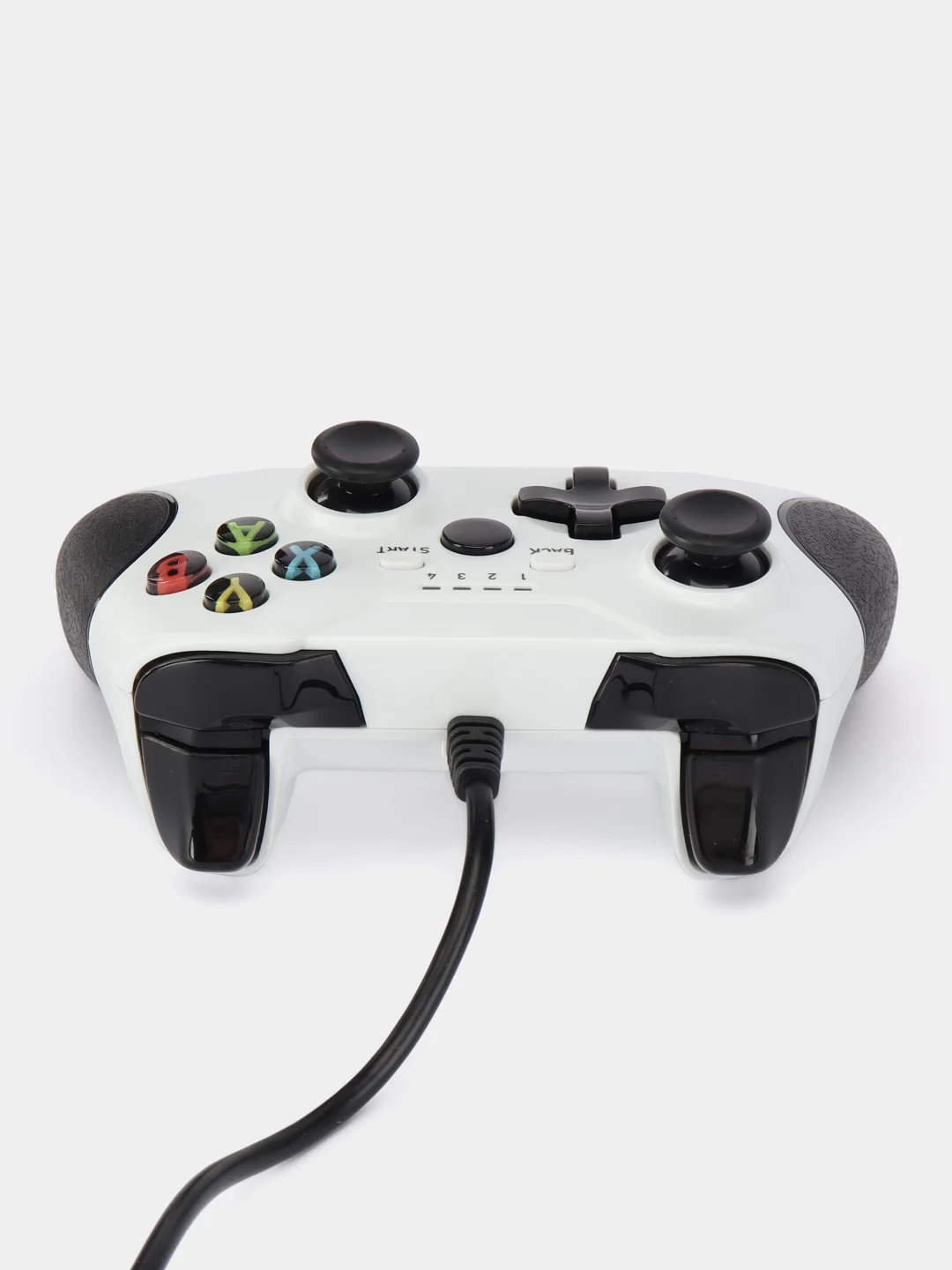 Белый геймпад для XBOX ONE, Джойстик проводной для игровой приставки и компьютера ПК
