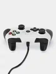 Белый геймпад для XBOX ONE, Джойстик проводной для игровой приставки и компьютера ПК