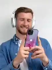 Розовый чехол на iphone 13 pro max, защитный, силиконовый с пластиком/задняя накладка под мрамор