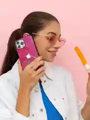 Красный чехол на iphone 13 pro max, защитный, силиконовый с пластиком/задняя накладка под мрамор