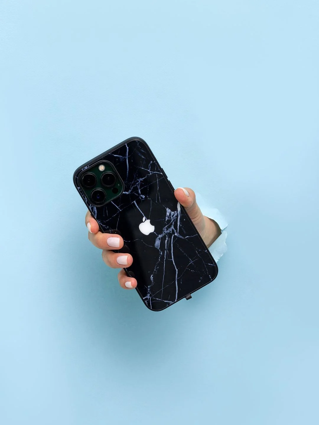 Серебряный чехол на iphone 13 pro max, защитный, силиконовый с пластиком/задняя накладка под мрамор