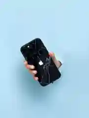 Серебряный чехол на iphone 13 pro max, защитный, силиконовый с пластиком/задняя накладка под мрамор