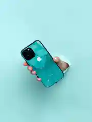 Зеленый чехол на iphone 13 pro max, защитный, силиконовый с пластиком/задняя накладка под мрамор
