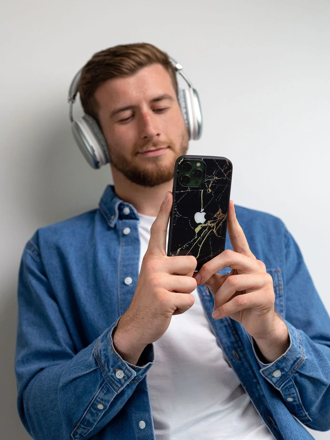 Золотой чехол на iphone 13 pro max, защитный, силиконовый с пластиком/задняя накладка под мрамор