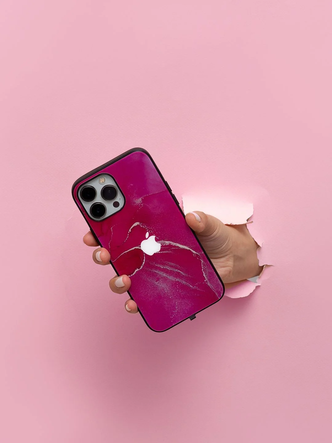 Красный чехол на iphone 13 pro, защитный, силиконовый с пластиком/задняя накладка с рисунком