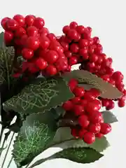 Красный искусственные цветы, ягоды и фрукты на ветке