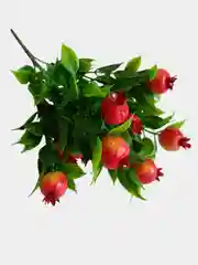 Алый искусственные цветы, ягоды и фрукты на ветке