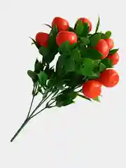 Красный искусственные цветы, ягоды и фрукты на ветке