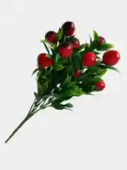 Оранжевый искусственные цветы, ягоды и фрукты на ветке