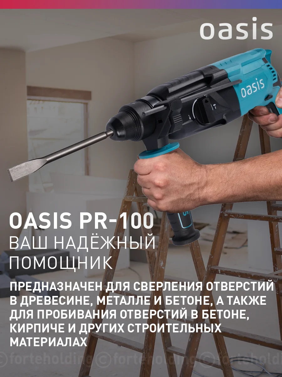 Красный перфоратор "Oasis" PR-100