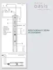 Серый металлик насос скважинный погружной для воды "making Oasis everywhere" SN 50/29