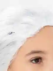 Ледяной парик однотонный c челкой