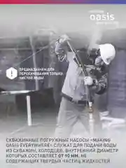 Серый металлик насос скважинный погружной для воды "making Oasis everywhere" SN 50/22