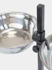 Миска на подставке PetTails, стойка металлическая, регулируемая, двойная, h50см, 2*1,5л
