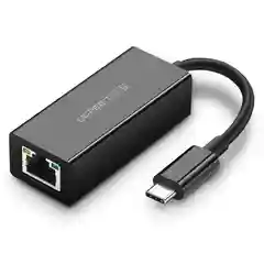 Адаптер UGREEN US236 (50307) USB-C 3.1 GEN1 Male to 10/100/1000Mbps Ethernet Adapter.
