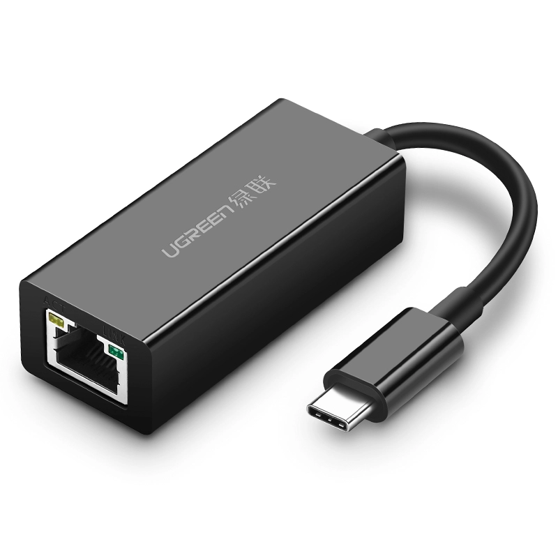 Адаптер UGREEN US236 (50307) USB-C 3.1 GEN1 Male to 10/100/1000Mbps Ethernet Adapter.